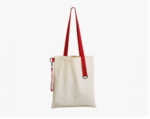 Sac fourre-tout en toile écologique personnalisé avec poignées, en coton recyclé naturel, style pliable, avec impression de logo pour le shopping - Product Image 4