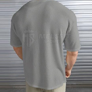 T-shirt oversize urbain pour homme, coupe ample, respirant, tissu tricoté 100% coton, léger, idéal pour l'été - Product Image 4