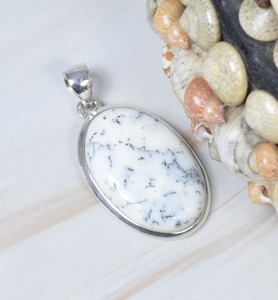 Collier pendentif pierre précieuse opale dendritique collier pendentif opale dendritique en argent sterling 925 cadeau de mariage parfait pour les bijoux d'amour - Product Image 3