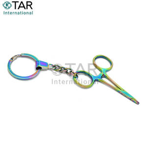Porte-aiguilles multi-titane arc-en-ciel, porte-aiguilles chirurgical en titane coloré, mini porte-clés, instruments médicaux - Product Image 5