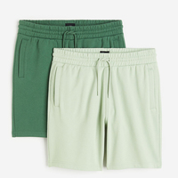 Shorts de sport respirants en molleton 100 % coton pour hommes, avec logo personnalisé, style urbain, couleur unie, décontractés, pour l'entraînement, athlétiques, taille élastique