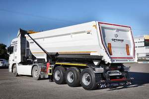 3 Axle Dump Semi <b>Trailer</b> Half Pipe Tipper <b>Trailer</b> for Mining Construction Heavy Duty High Strength Steel Body - Product Image 5