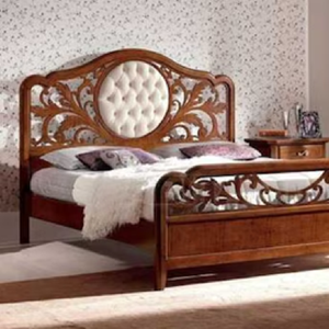 Elegante stile <span class=keywords><strong>francese</strong></span> antico telaio in legno del <span class=keywords><strong>letto</strong></span>-ornato testiera in ferro battuto e pedana in un Design Vintage - Product Image 4