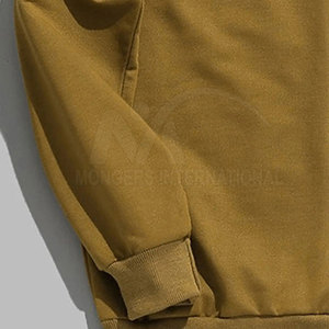 Pull à capuche décontracté en coton mélangé de haute qualité pour hommes Streetwear d'hiver Vêtements de mode à motif solide personnalisés en gros - Product Image 5