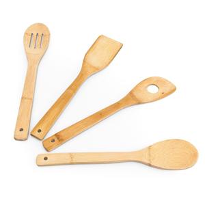 Utensilios y herramientas de cocina más vendidos, espátula de bambú para mezclar, revolver, Espátulas para cocinar alimentos con soporte - Product Image 4