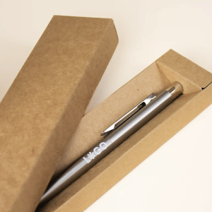 Stylet en acier inoxydable recyclé avec logo personnalisé, largeur d'écriture de 1.0mm, stylo cadeau en métal fantaisie pour les promotions - Product Image 5