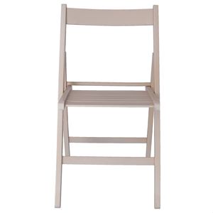 Sedia da Giardino WELL HOME Design BAS in Legno di Faggio con Finitura Bianca Dimensioni 43x47x79 cm - Product Image 5