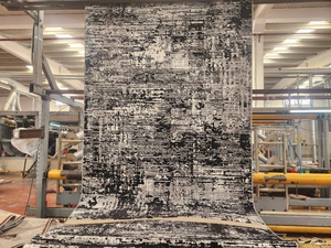 Alfombra Turca de Poliéster Afelpada Adiva, Tejida en Jacquard, Hecha a Máquina, de Pelo Alto, Acolchada, Reversible, Lavable, con Respaldo Antideslizante de Yute - Product Image 4
