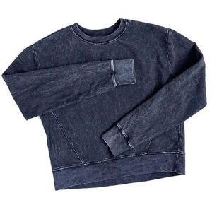 Sudadera con Capucha Unisex de Fábrica OEM, Corte Regular, 3D en Relieve, 100% Algodón, Gruesa para Invierno, Personalizable, Lavada con Ácido - Product Image 6