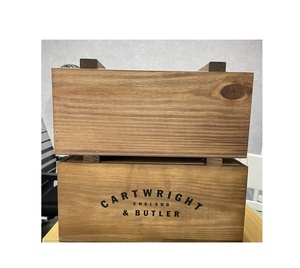 ชุดถาดทำรังไม้เป็นมิตรกับสิ่งแวดล้อมพร้อมผิวหนังเทียมเย็บ2ด้ามถาดเสิร์ฟไม้โรงแรมร้านอาหาร - Product Image 6