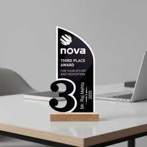 Trofeo de Acrílico Grabado, Pulido, Elegante y Duradero de Alta Calidad para Premios Académicos, Corporativos, Reconocimiento a Estudiantes y Empleados, al por Mayor - Product Image 2