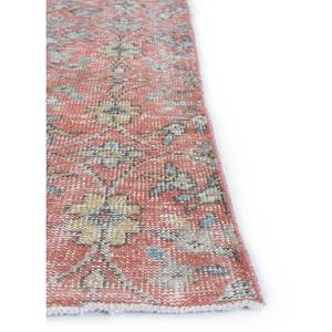 Alfombra de Lana Anudada a Mano Vintage Pae-2302, Grande, con Diseño Floral Rojo y Naranja, para Sala de Estar, Pasillo, Dormitorio de Adolescentes, Rectangular - Product Image 4