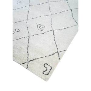 พรมขนสัตว์สีงาช้าง Zuri รุ่น PKWL-603 ลายเรขาคณิตถักมือ สำหรับห้องนั่งเล่น ทางเข้าบ้าน โถงทางเดิน รูปทรงสี่เหลี่ยมผืนผ้า เหมาะสำหรับวัยรุ่น - Product Image 2