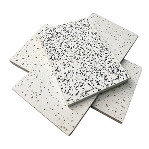 Nhà sản xuất của hiện đại <span class=keywords><strong>2025</strong></span> lưới vuông khoáng Trần gạch 60x60 không thấm nước đục lỗ len chống cháy cách âm trang trí - Product Image 4