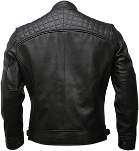 Veste en cuir pour hommes Vêtements d'hiver Dernier modèle Meilleur fournisseur Vestes en cuir Services OEM Conception personnalisée à col montant et fermeture éclair - Product Image 6