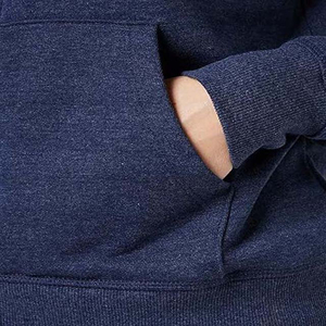 Sudadera con Capucha para Mujer, Talla Grande, Invierno 2026, OEM, Venta al por Mayor, Azul Marino, Felpa Francesa, Cierre Completo, Transpirable, Ropa Casual - Product Image 3