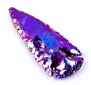 Cadeau de cabochon en forme de pointe de flèche en opalite revêtu de titane naturel Offre Spéciale de meilleure qualité pour elle - Product Image 6