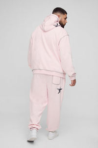 Chándal de Diseño Más Reciente, 100% Algodón, Pantalón y Sudadera con Capucha, Logotipo Personalizado, Chándal Extra Grande de Invierno para Hombre - Product Image 2