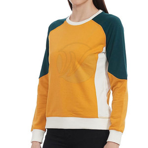Luxe décontracté femmes haute qualité coton Polyester sweat-shirt personnalisé imprimé avant Logo col rond hiver vêtements de plein air doublure - Product Image 3