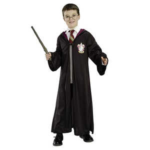 Ensemble de costume de cosplay pour enfants Harry Potter en 3 pièces, comprenant une cape, des lunettes et une baguette magique - Product Image 1