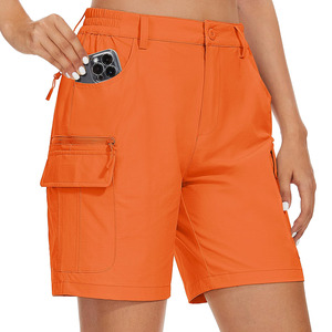 Cómodos pantalones cortos Cargo de secado rápido clásico verano diario Casual moda Color sólido pantalones cortos transpirables para mujeres - Product Image 1