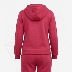 Conjunto Deportivo de Invierno 2025 para Mujer, Chándal con Logotipo Personalizado, 2 Piezas, Sudadera con Doble Cremallera y Pantalones Deportivos de Pierna Ancha para Gimnasio - Product Image 2