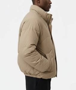 Veste d'hiver unie pour homme, chaude et épaisse, avec logo personnalisé, doudoune par Antique Fashion - Product Image 2