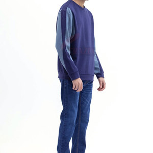 เสื้อสเวตเตอร์สำหรับผู้ชาย, สเวตเชิ้ตผ้าคอตตอนผสมสีพื้นเสื้อสเวตเชิ้ตแฟชั่นสำหรับฤดูหนาวของผู้ชาย - Product Image 2