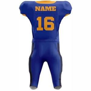 Los Mejores y Más Recientes Conjuntos de Uniformes y Camisetas de Fútbol Americano Sublimados Personalizados, Conjunto de 2 Piezas con Mangas Cortas y Tela de Malla Transpirable - Product Image 6