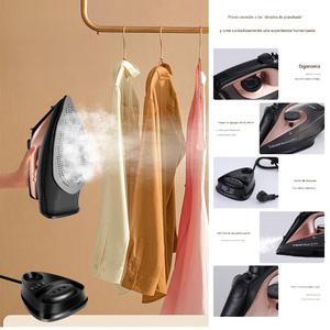 Plancha de Vapor Inalámbrica de 2400W, Placa de Cerámica, Tanque de Agua de 350ml, Calentamiento Rápido, Base Recargable para Lavandería en el Hogar - Product Image 6