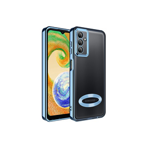 Coque NXXA Omega pour Samsung Galaxy A04S, bleu Sierra, en silicone, protection de l'appareil photo, affichage du logo, électroplaqué, compatible A53 A34 A03S - Product Image 1