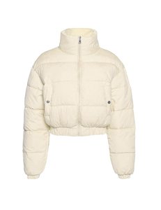 High Quality Women's <b>Puffer</b> Quilted <b>Jacket</b> Latest Design with Stand Collar Breathable and Printed Knitted Processing - Product Image 1