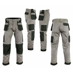 Men Hi Visibility <b>Work</b> Pants Multi Pocket <b>Cargo</b> Trousers Breathable Flame Retardant Industrial Uniform for Construction - Product Image 1