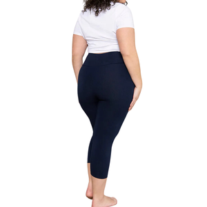 Conjunto de Yoga Capri de Talla Grande con Tela Elástica de Cintura Alta, Ajuste Cómodo, Ropa Deportiva de Soporte para Entrenamiento en el Gimnasio para Mujer - Product Image 2