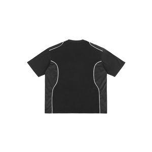 Camiseta de Corte Ajustado con Paneles en Contraste Teñidos con Hilo y Estampado Personalizado - Product Image 2