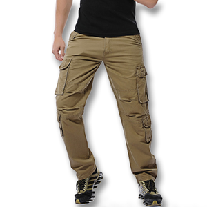 Nouveau élégant Logo personnalisé conception hommes pantalons de survêtement coton blanc pantalons de survêtement Gym Sport Cargo pantalon avec poches pour hommes Bangladesh - Product Image 2