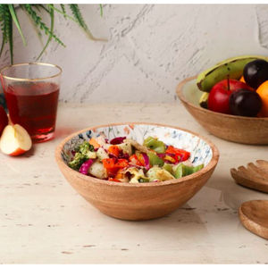 Bol à mélanger rond fait main idéal pour les articles d'hôtel et de restaurant Bol de service à salade élégant Accessoire de cuisine parfait - Product Image 2