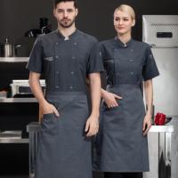Veste de chef classique à double boutonnage unisexe pour cuisine, restaurant, boulangerie, café, restauration, cuisine, uniforme de chef