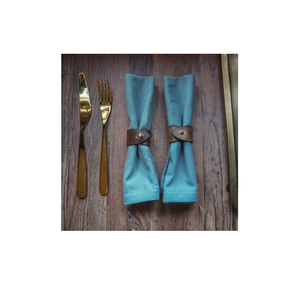 Leather Napkin Ring for Party High Quality <b>Table</b> Top Decoration Luxury Custom Design Napkin Holder Piece - Product Image 1