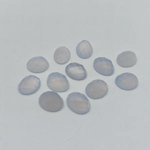 กระดานหมากรุกรูปไข่9x7มม. พลอยเทียมแบบเหลี่ยมเพชรพลอย1.4cts หินควอทซ์เจียระไนแบบธรรมชาติ - Product Image 2