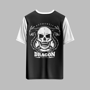 T-shirt pour hommes avec broderie personnalisée T-shirt ample en coton de qualité supérieure de style hip-hop pour l'impression de logo de marque OEM - Product Image 4