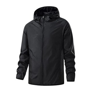 Hommes Femmes Unisexe Coupe-Vent Vestes Imperméable Respirant Toile Mince À Capuche Camping Escalade Extérieur Manteau De Pluie Portable - Product Image 3