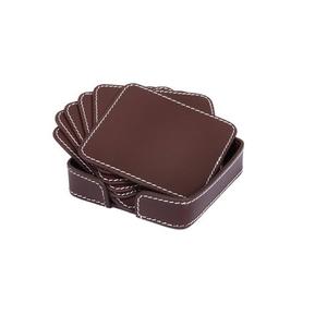 Ensemble de sous-verres en cuir en vrac Sous-verre en cuir en gros pour une utilisation promotionnelle à la main Sous-verre en cuir au coût le plus bas - Product Image 2