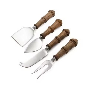 Juego de cuchillos de queso hechos a mano Royal de lujo de acero inoxidable con mango de madera, vajilla bonita, herramientas para bodas, ocasiones especiales - Product Image 4