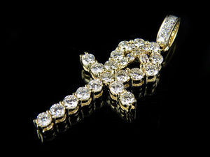 Style Hip Hop personnalisé Moissanite diamant clouté en argent S925 croix pendentif pour hommes femmes bijoux - Product Image 5