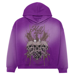 Sudadera con Capucha de Felpa Sólida Premium de la Mejor Calidad, 100% Algodón, Corte Regular, Estilo Vintage Desgastado con Lavado Ácido, Tendencia, 550 gramos, Logotipo Personalizado, Invierno - Product Image 1