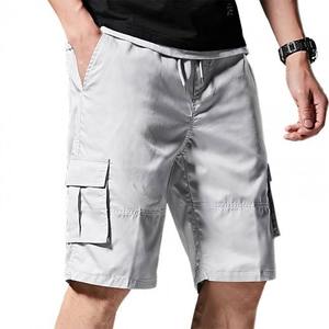 Pantalones cortos de hombre de moda de verano 2025 con pantalones cortos de estilo callejero empalmados de tela de rizo para hombres - Product Image 2