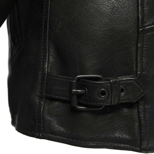 แจ็กเก็ตหนังแฟชั่นผู้ชาย | เครื่องบินทิ้งระเบิดแบบลำลองหนัง PU พร้อมซับในปิดซิปและตัวเลือกการสร้างแบรนด์ตามสั่ง - Product Image 3