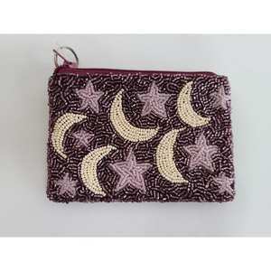 High Quality Cowboy Beaded <b>Pouch</b> Multi-Colour Handcrafted Western <b>Mini</b> Coin Purse Zipper Closure Canvas Fashion Accessory - Product Image 2