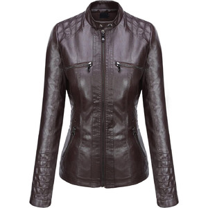 Veste en cuir pour femmes de haute qualité du meilleur fournisseur de différentes tailles vente directe d'usine veste en cuir pour femmes - Product Image 1